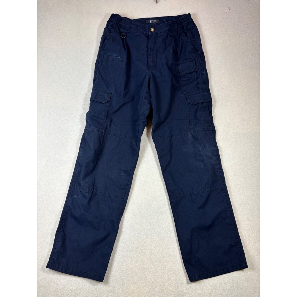 5.11 Tactical Mens‎ Navy Blue Ripstop Cargo Pants Utility Workwear 32x32